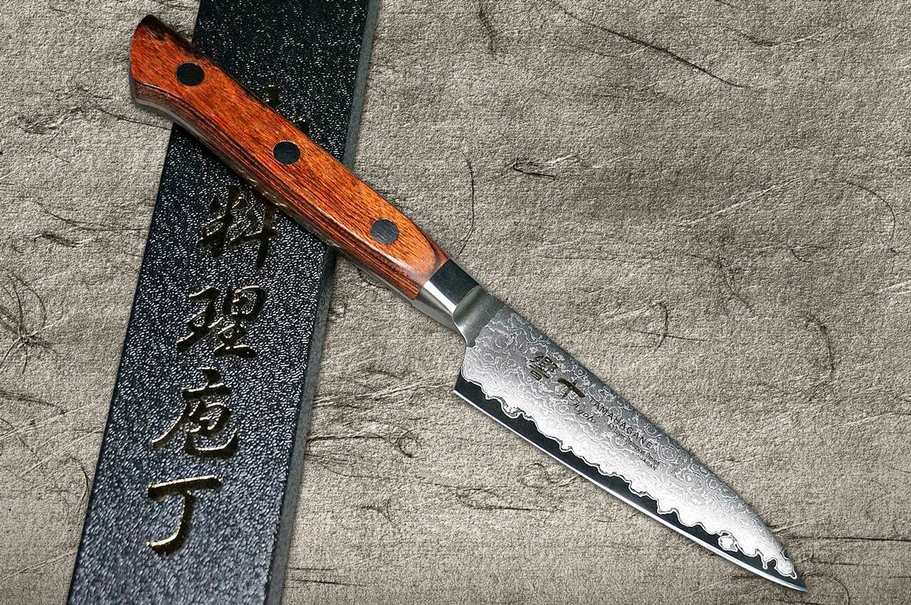 Unveiling the Elegance: A Review of the Tamahagane Kyoto 63 Layer-Damascus Wood Handle Knife